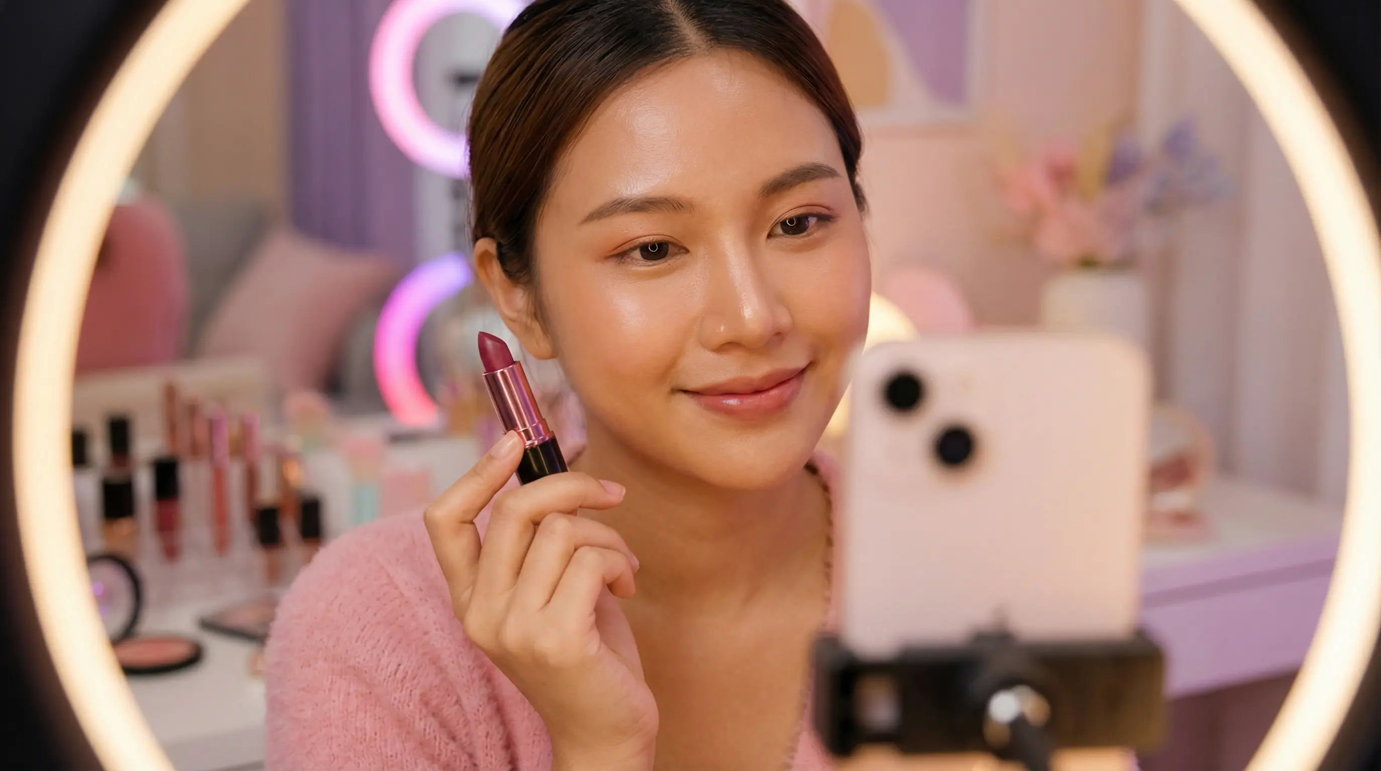 国产自拍美妆视频教程